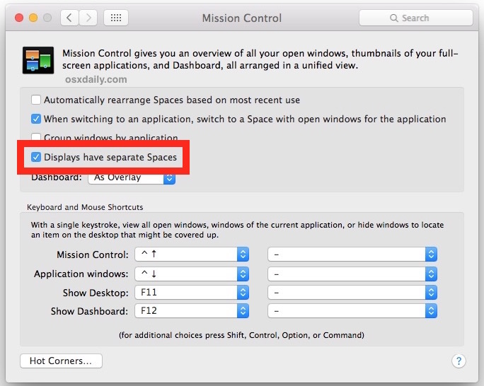 Allow Split View to work in OS X
