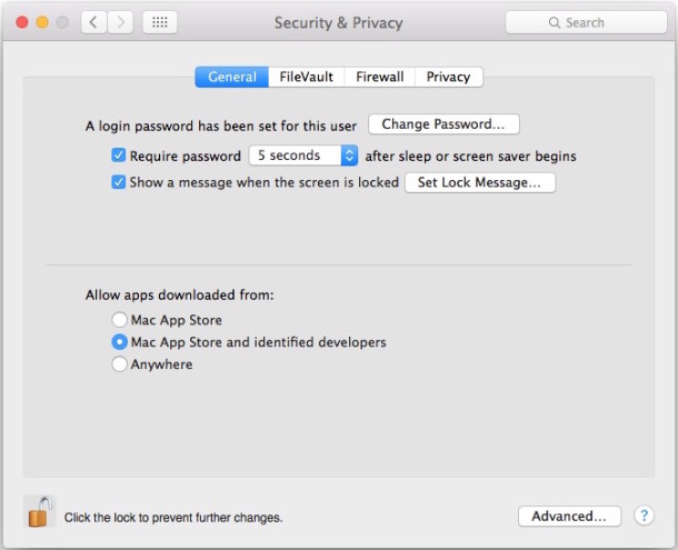 Gatekeeper in OS X will turn itself back on automatically