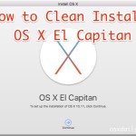 How to Clean Install OS X El Capitan on a Mac