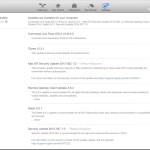 OS X Mavericks software updates Security Update EFI update etc