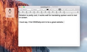 How to Start Dictation by Voice Command in Mac OS X