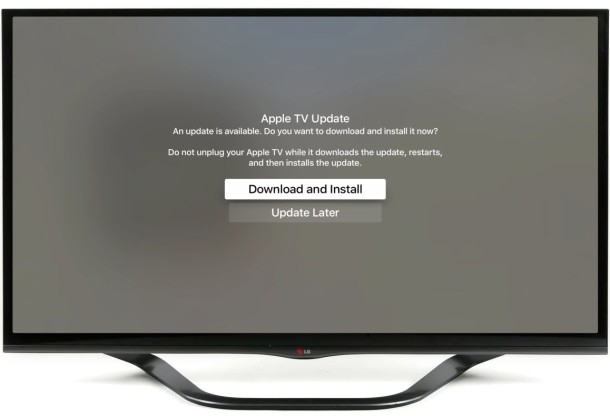 Обновление программного обеспечения Apple TV tvOS