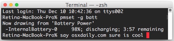 Getting Mac battery information from the command line in OS X