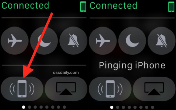 ping misplaced iphone with apple watch