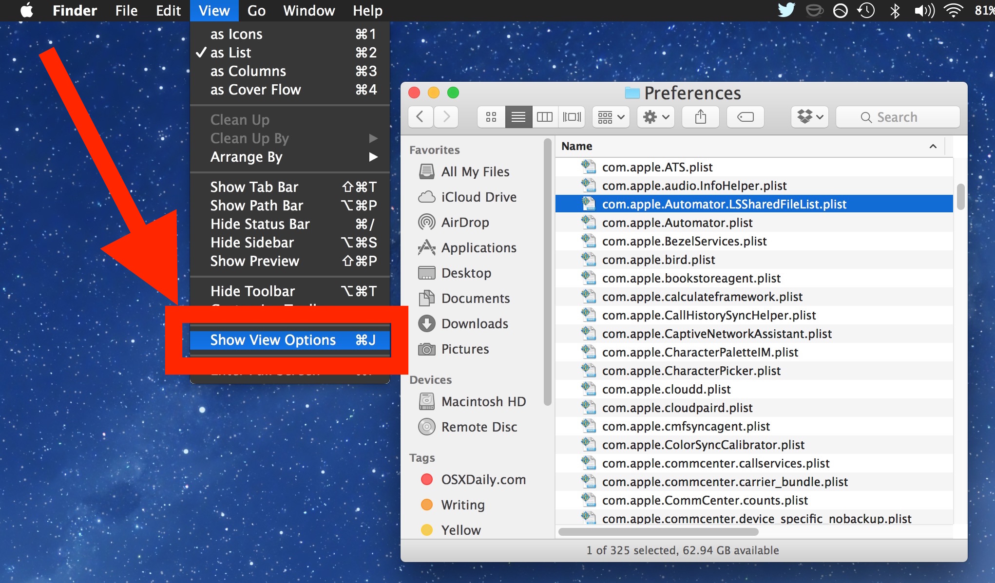 How To Change Text Size Of Finder Fonts In Mac Os X Osxdaily