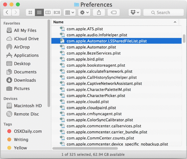 Change the font size of Finder text in Mac OS X