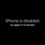 iPhone is disabled, try again wallpaper prank