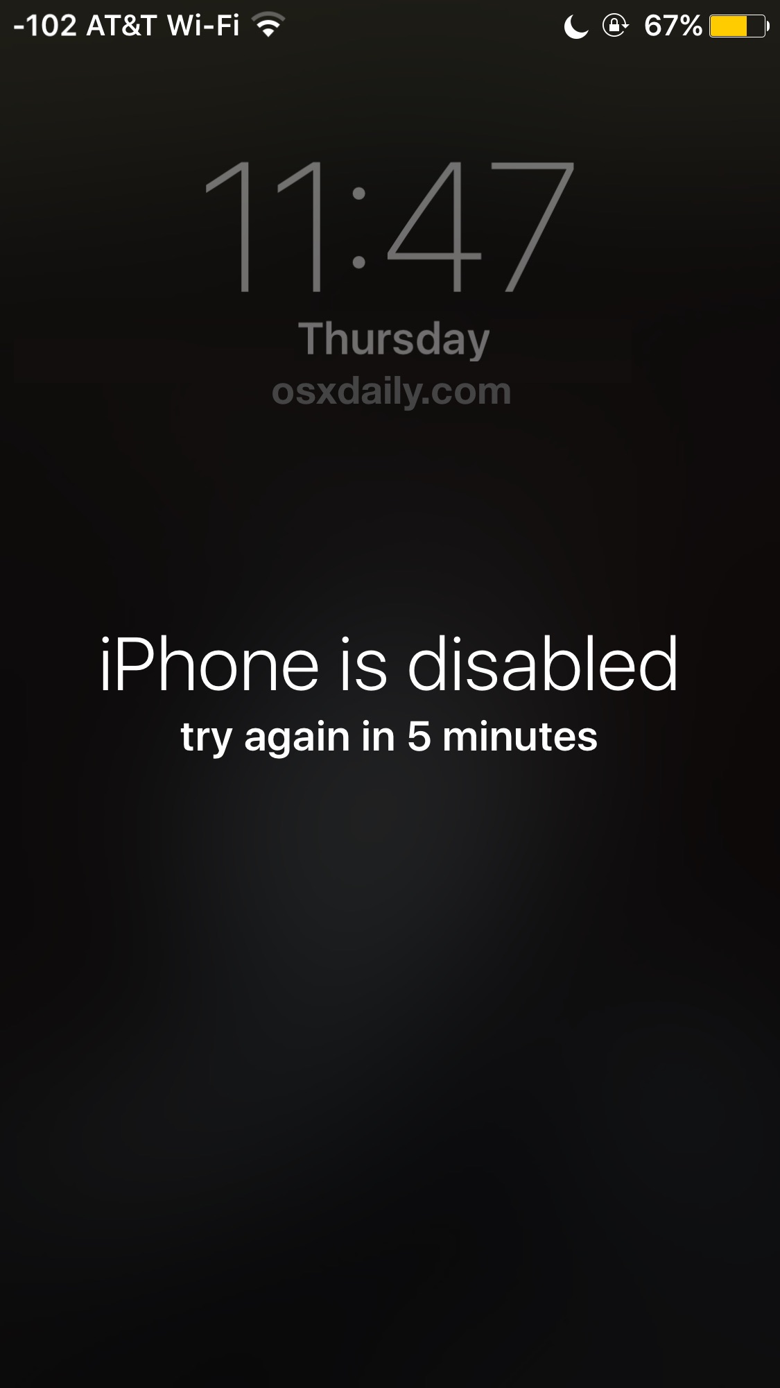 iPhone is disabled error message and how to fix it