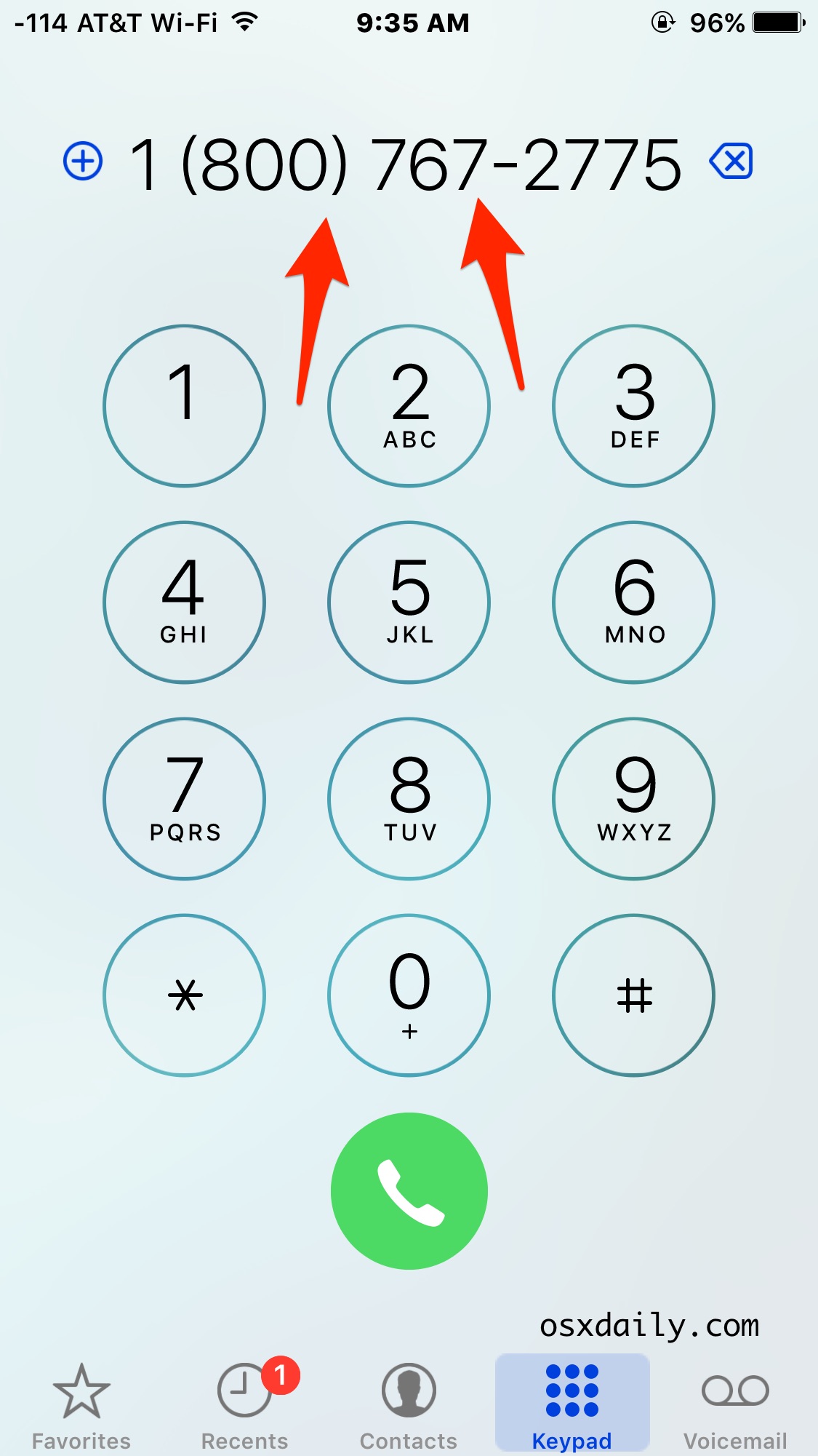 Redial The Last Called Phone Number On Iphone Quickly Osxdaily