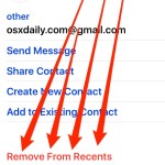 Removing an email address from the recent suggestions list in iOS Mail