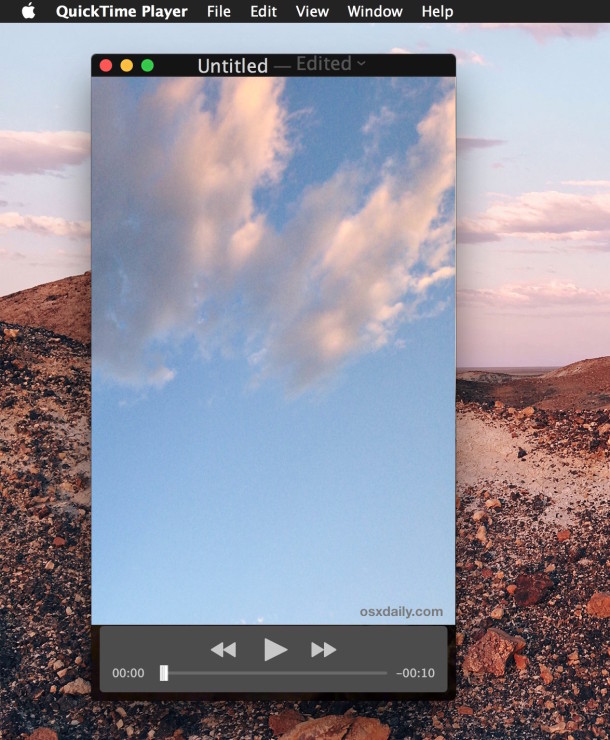 How to rotate or flip a video in Quicktime for Mac OS X