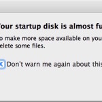 Mac Startup disk is almost full error message, here is how to fix it