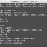 Check and verify code signing of apps in Mac OS X