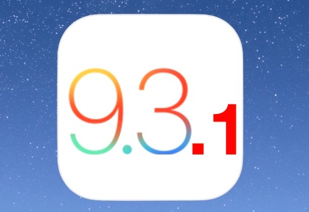 iOS 9.3.1 