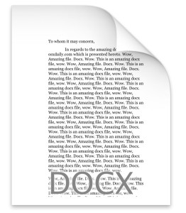 DOCX file on a Mac
