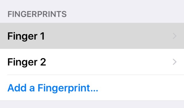 Highlight and identify a matching fingerprint in Touch ID for iOS