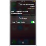 Turn Low Power Mode on and off with Siri on iPhone