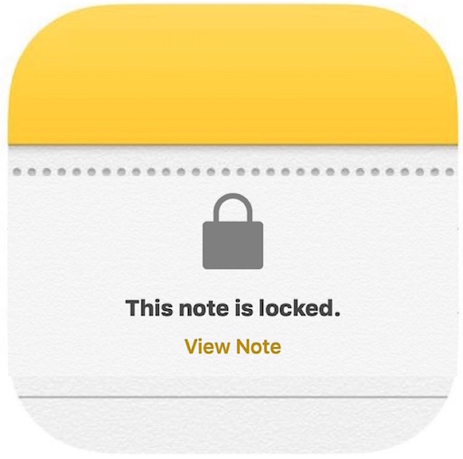 Resetting Notes password on iPhone or iPad