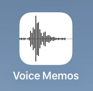 Voice Memos app on iPhone