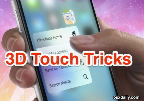 3D Touch Tricks for iPhone