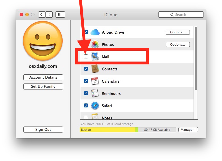 Create new iCloud email address from Mac 