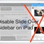 Disable Slide Over Sidebar on iPad