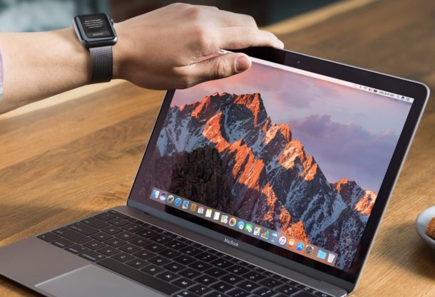 Apple Watch unlocking a Mac