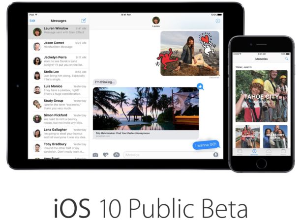 Публичная бета-версия iOS 10