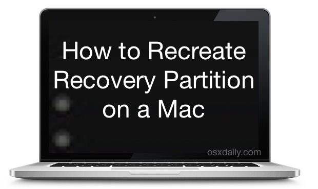 Восстановить раздел восстановления на Mac