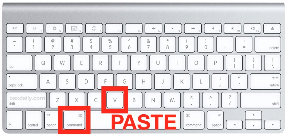 How to Paste Using Keyboard on Mac?