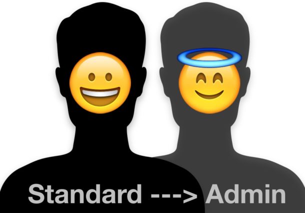 From Standard to Administrator account on Mac OS X