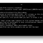Erase disk from command line of Mac OS