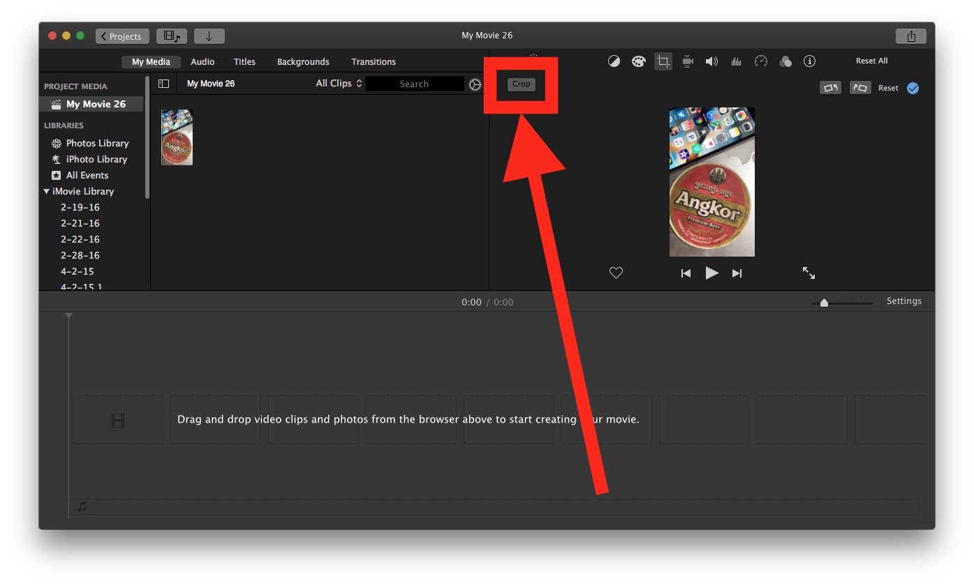 Как обрезать видео на Mac с помощью iMovie 5