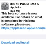 iOS 10 public beta 5