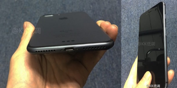 iPhone 7 black rumor shown from a China knockoff unit
