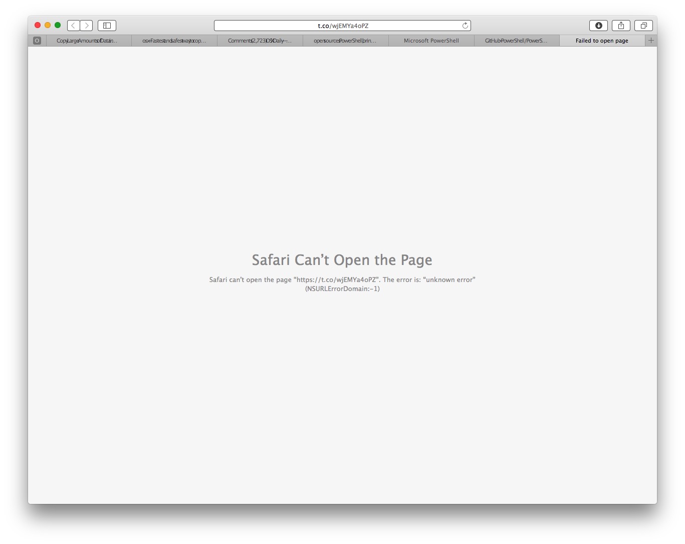 Why can't Safari open a page?
