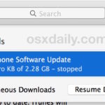 Stop iTunes from updating iOS software