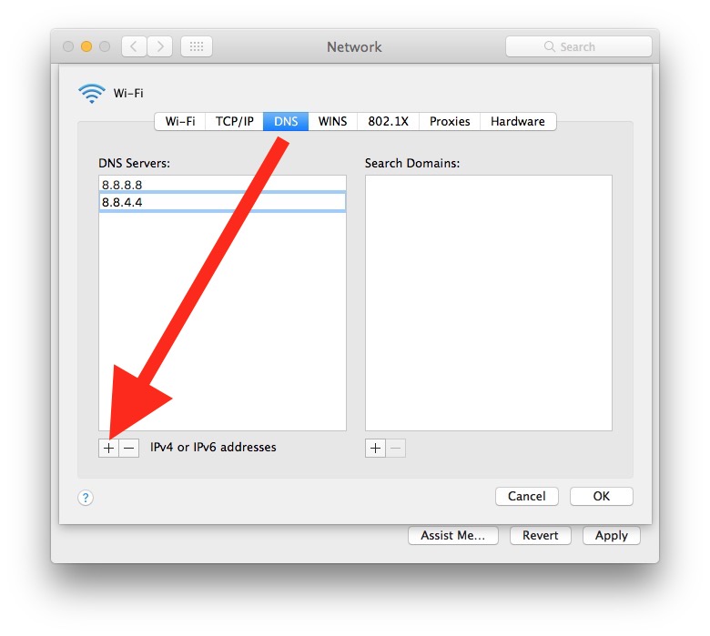 adding custom DNS settings to improve DNS lookups on Mac