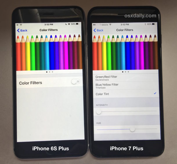Цветовая коррекция дисплея iPhone 7 Plus