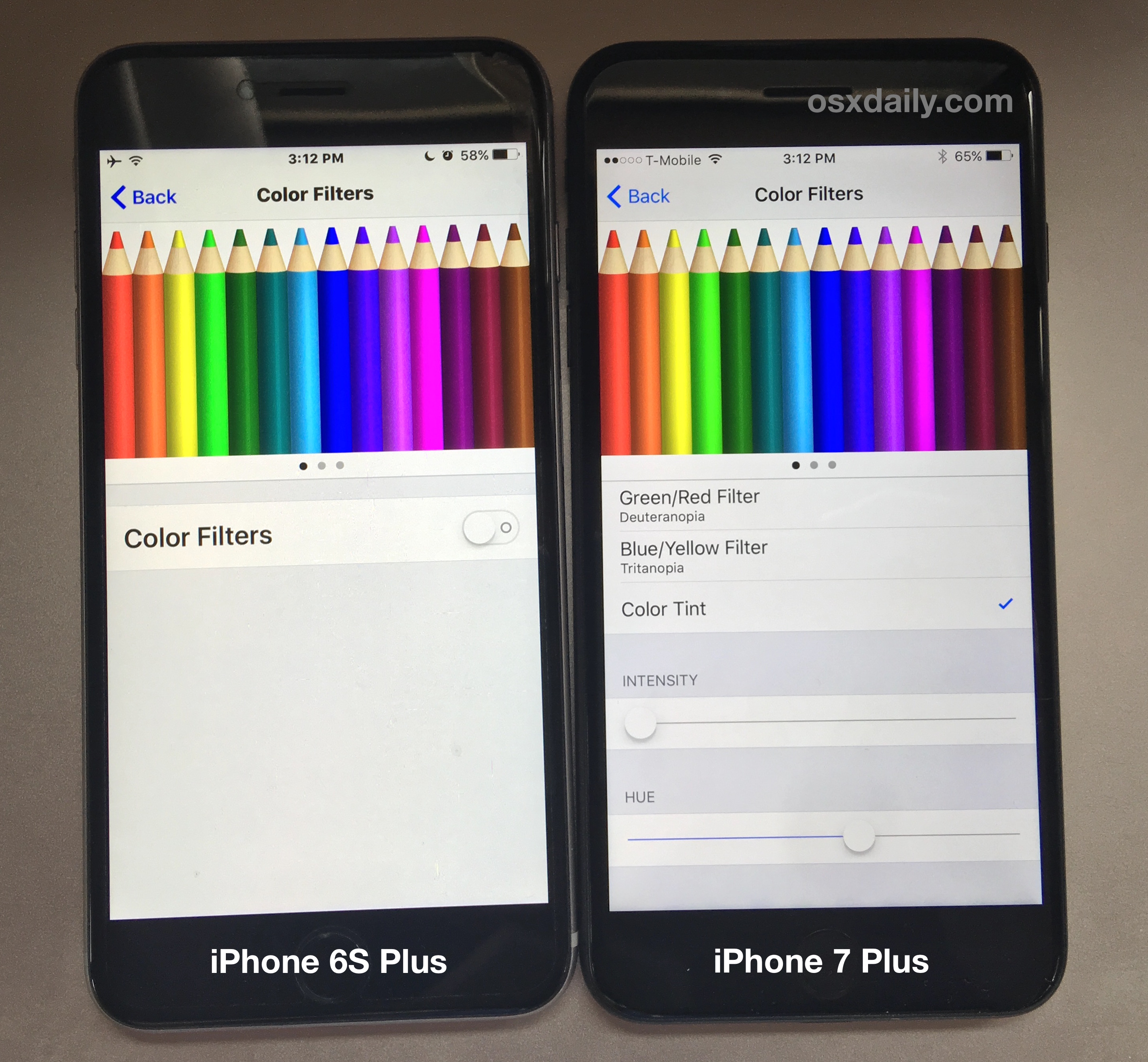 Желтит экран iphone. Цвет экрана на айфоне. Цветовой фильтр на айфон. Цветопередача телефона. Экран смартфона разного цвета.
