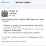 iOS 10.0.2 software update