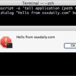 Trigger an alert dialog from command line on Mac