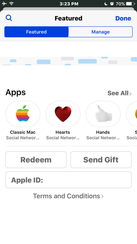 Browse message apps and stickers in iOS 