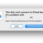 Cant connect to iCloud because of a problem
