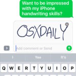 Handwriting messages in iOS with iphone