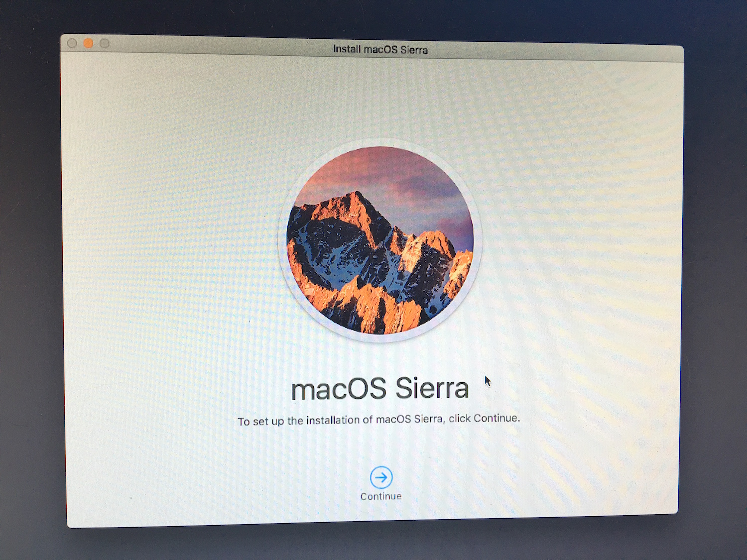 Переустановите Sierra на Mac