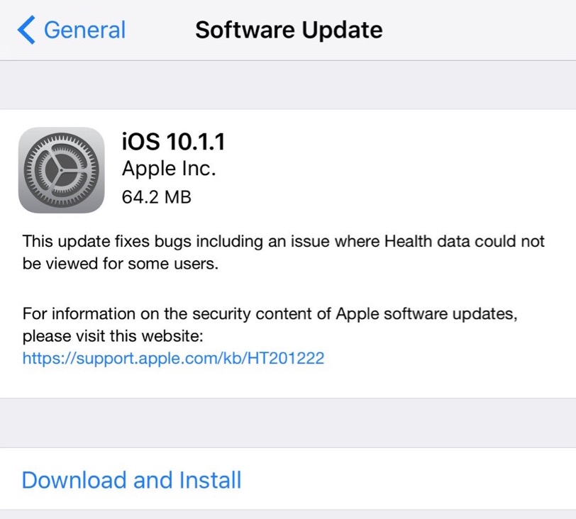 download ios 10.1