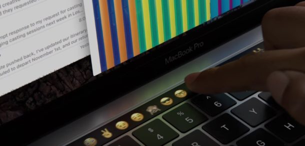 MacBook Pro touchbar 