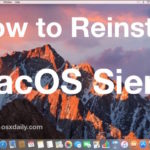 How to reinstall macOS Sierra