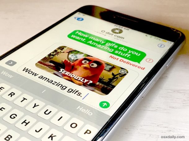 Search and Send GIFS in Messages for iOS